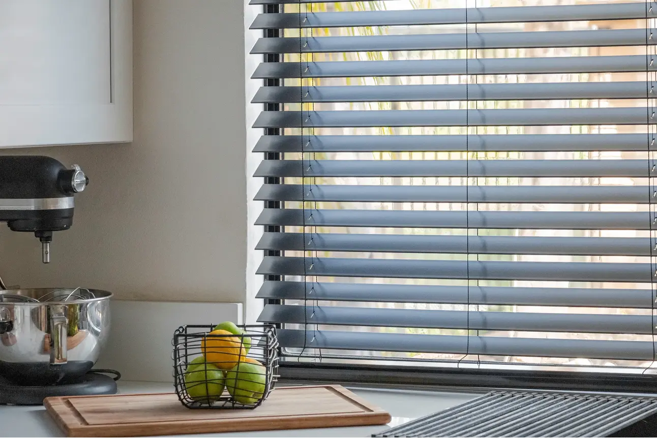 Cordless Faux Wood Blinds