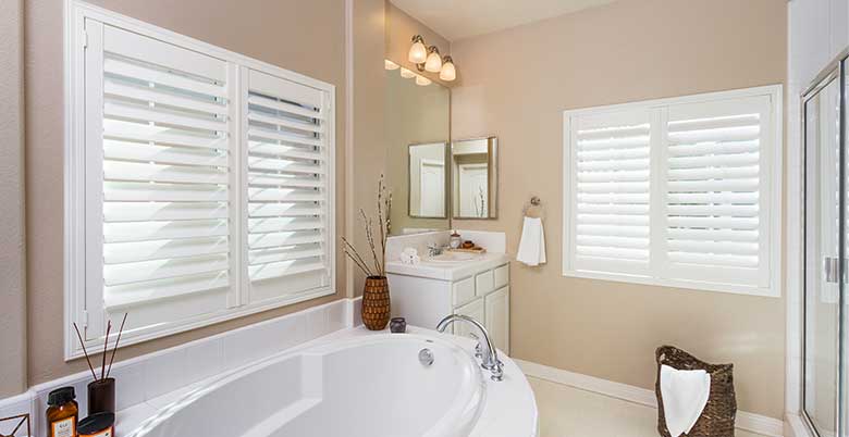 Shades for bathroom shop window