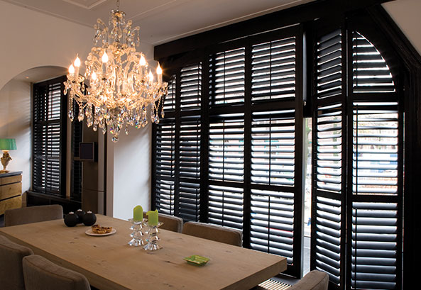 Shutter Sub Category Shutters in a dining room